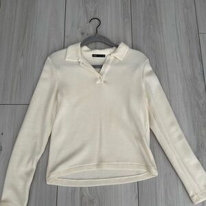 Zara long sleeve half button up size small